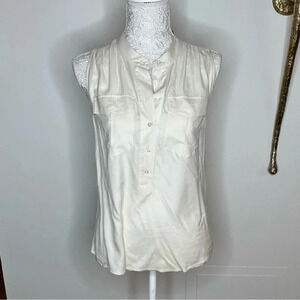 JCrew Silk Blouse with Pockets Sz. 4